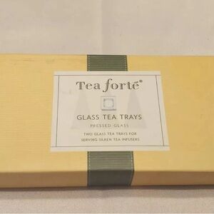 Tea Forte Glass Tea Trays (package of 2)